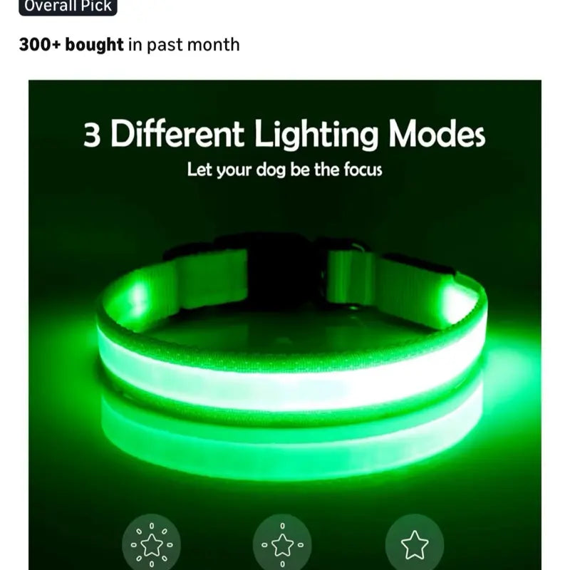 Rechargeable LED Dog Collar Light