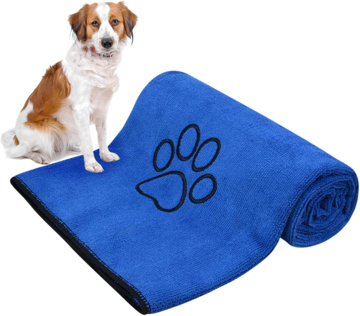 PawTovari CozyPaws™ Super-Absorbent Dog Drying Towels — Single & 2-Pack