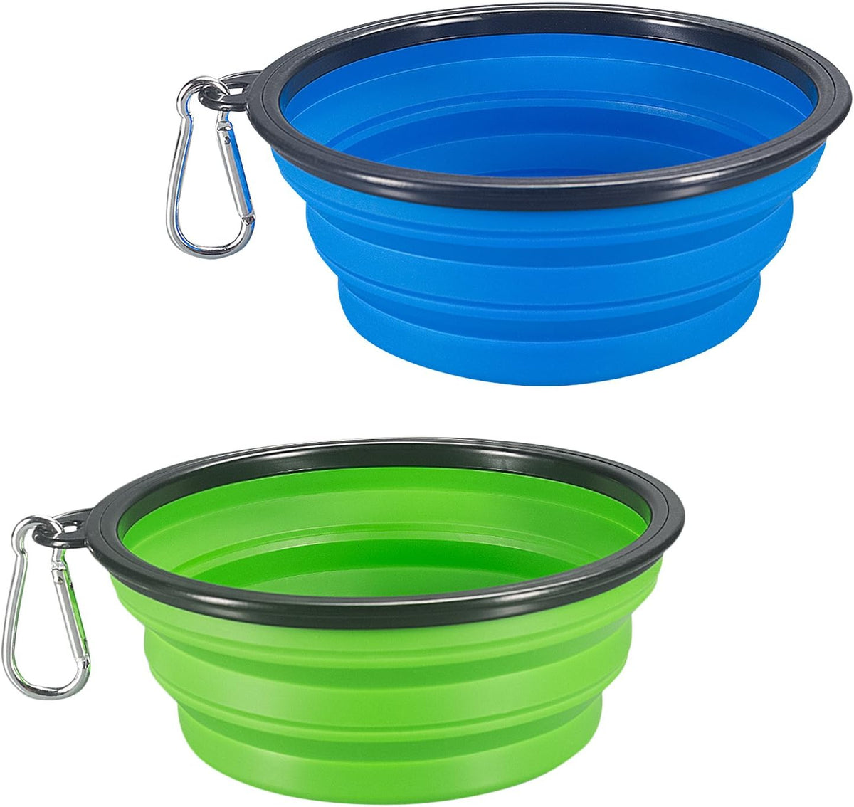 2-Pack Collapsible Dog Bowl, Foldable Expandable Cup Dish for Pet