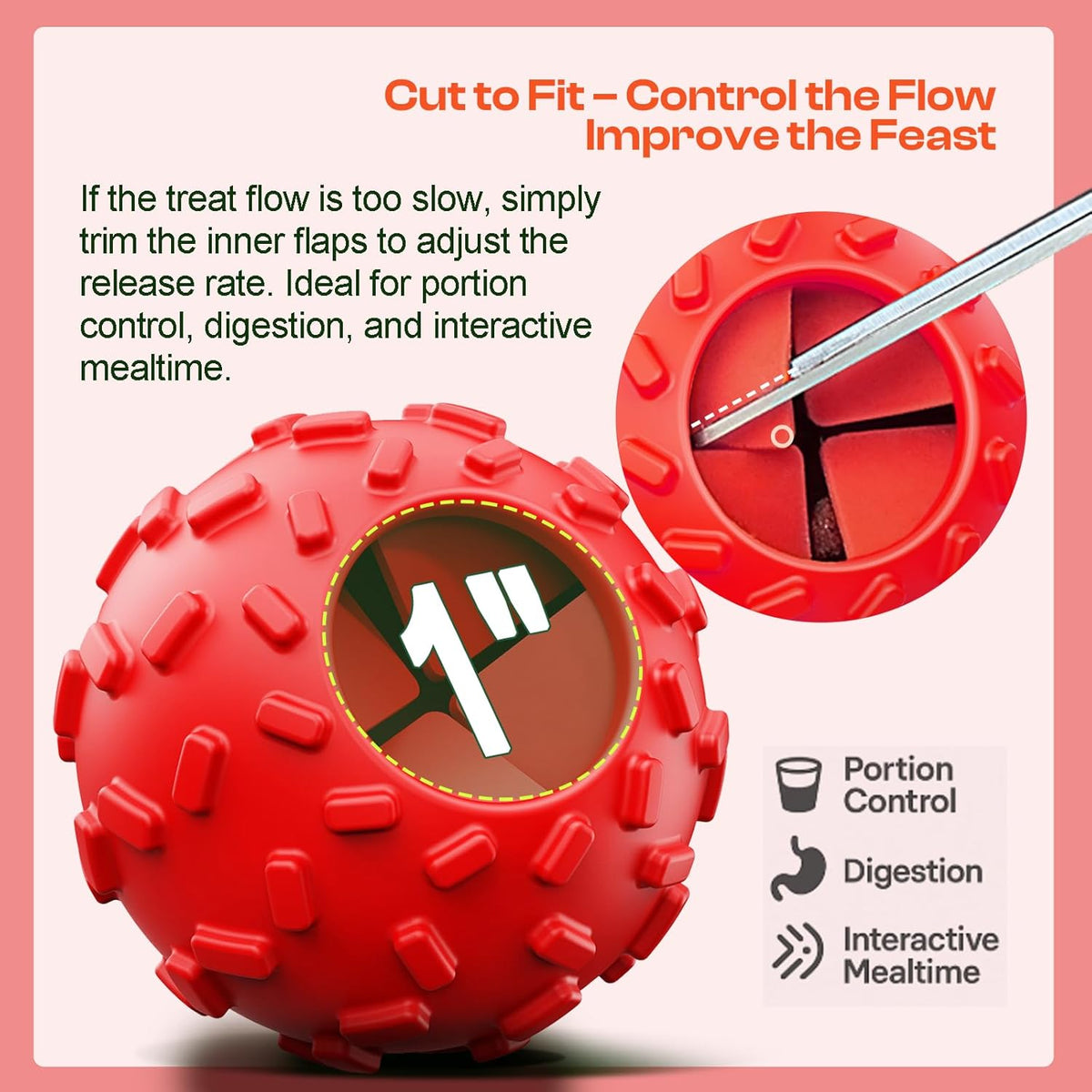 PawTovari  Dog Puzzle Ball for Small Dogs
