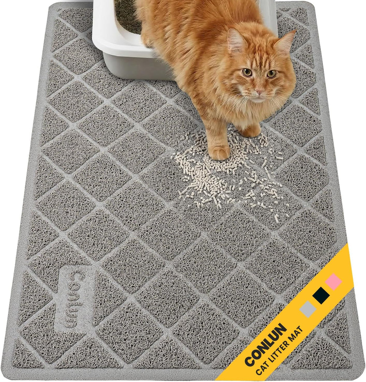 PawTovari LitterCatch™ Non-Slip Cat Litter-Trapping Mat