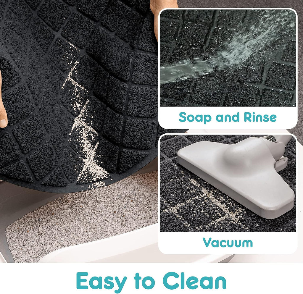 PawTovari LitterCatch™ Non-Slip Cat Litter-Trapping Mat