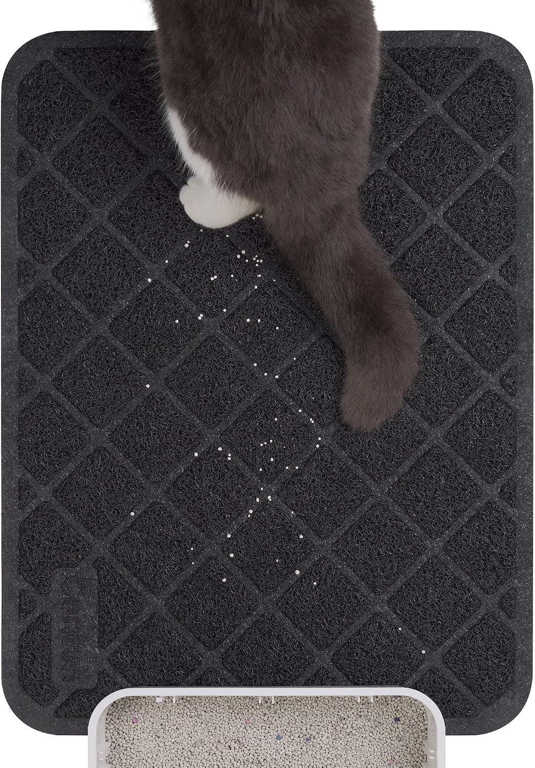 PawTovari LitterCatch™ Non-Slip Cat Litter-Trapping Mat